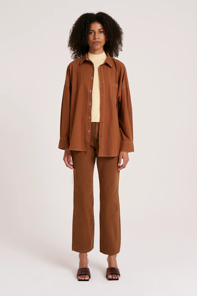 CLAUDE SHIRT-TOFFEE