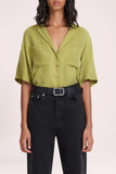 LUCIA CUPRO SHIRT-PICKLE