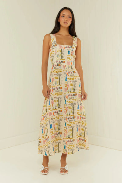 Rosa Dress / Yellow Verano Tile
