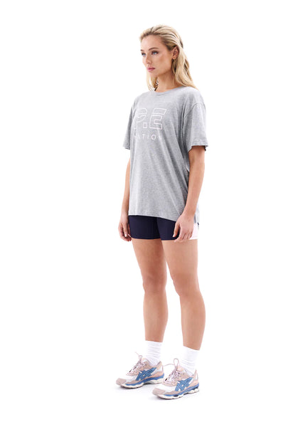 HEADS UP TEE IN GREY MARLE