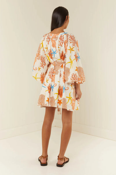 SARDINIA DRESS- CORAL