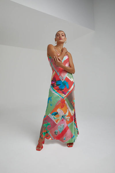 SIREN DRESS - ROYAL MONTAGE