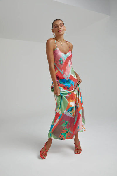 SIREN DRESS - ROYAL MONTAGE