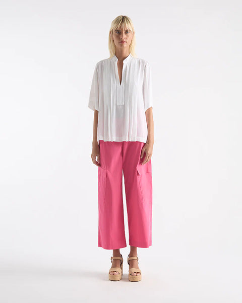 TRIO PLEAT PLAZA-WHITE