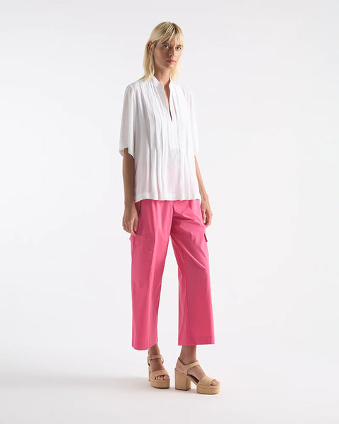 TRIO PLEAT PLAZA-WHITE