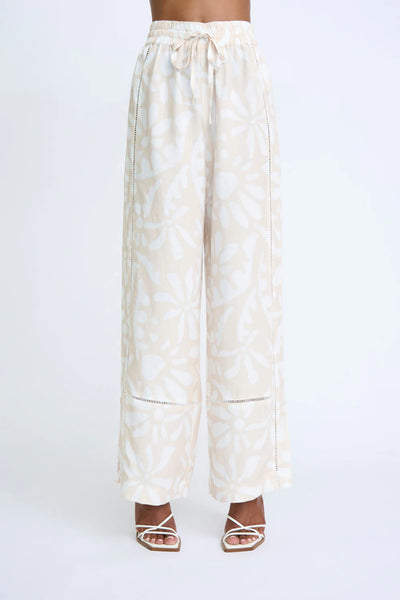 SAND DESERT FLORAL PANT - SAND DESERT