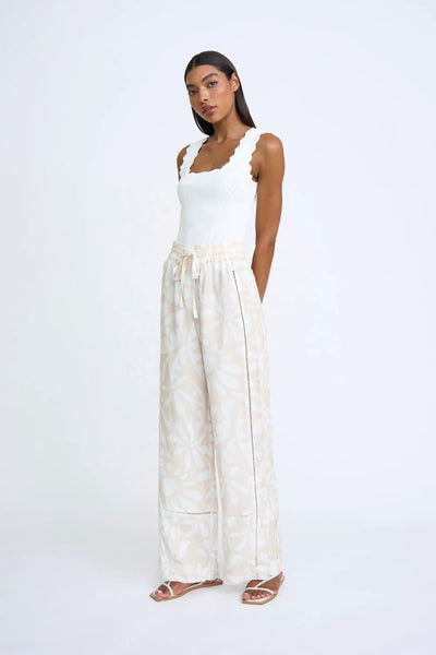 SAND DESERT FLORAL PANT - SAND DESERT