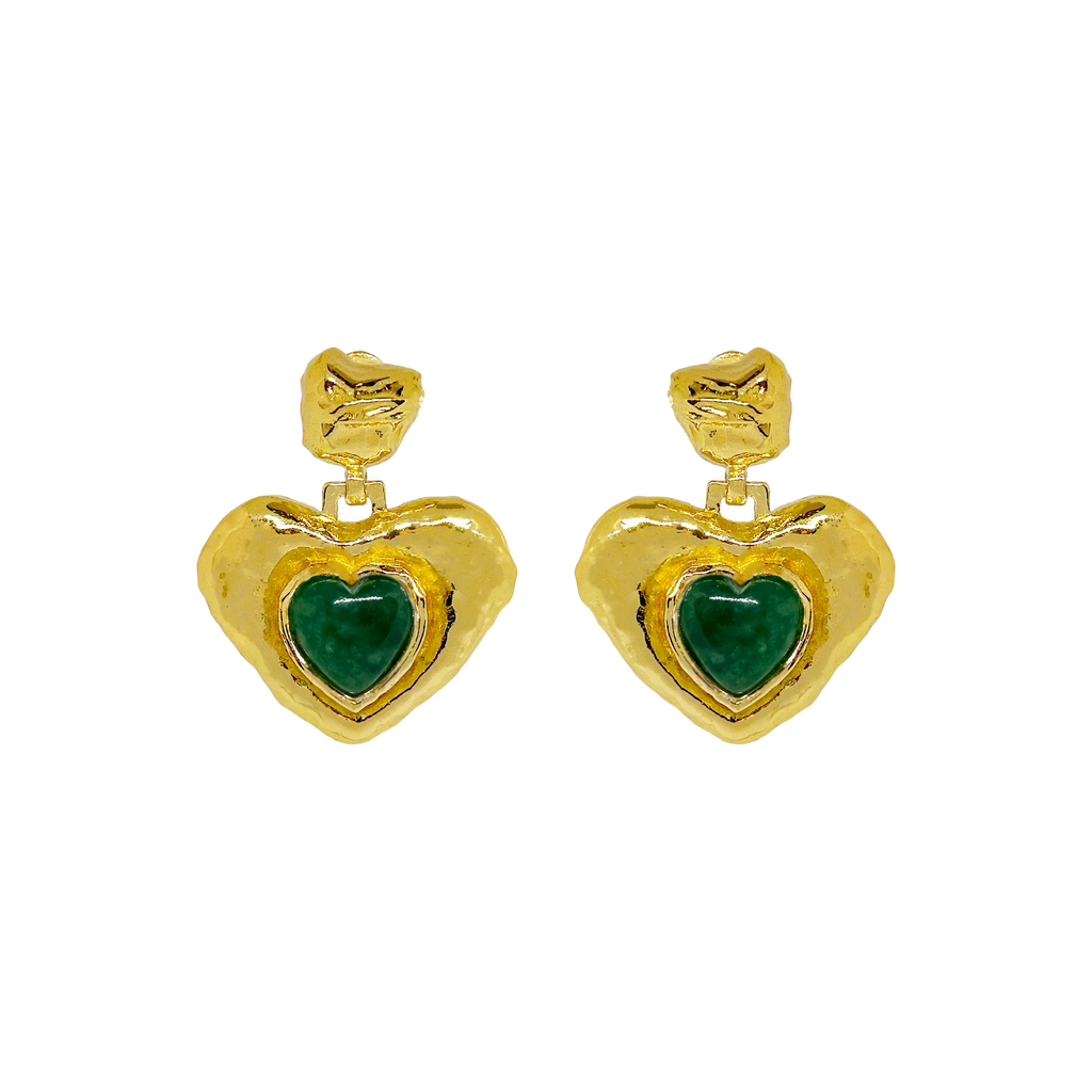 SURI EARRINGS | GREEN AVENTURINE