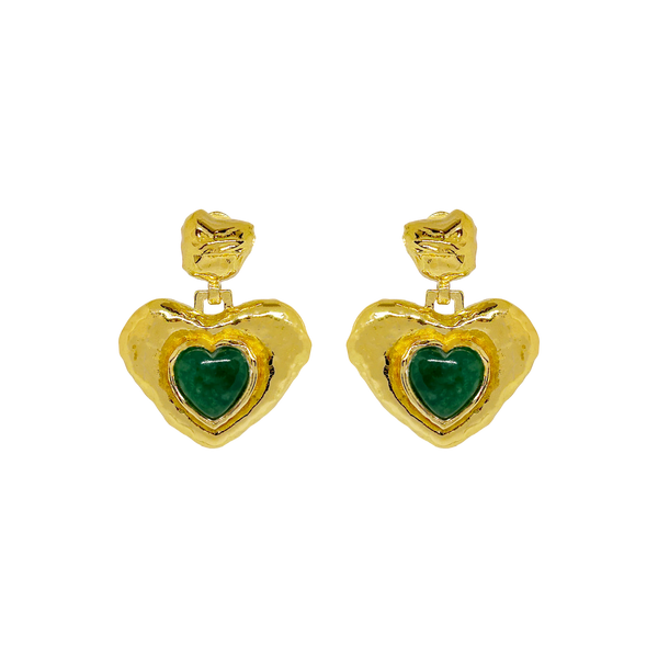 SURI EARRINGS | GREEN AVENTURINE