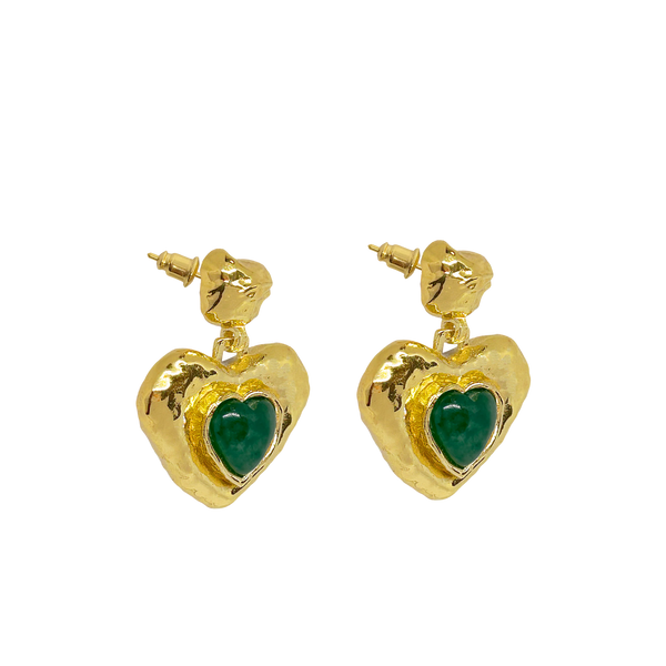 SURI EARRINGS | GREEN AVENTURINE