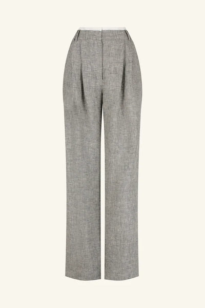 Elliot Double Waist Band Pant - Concrete