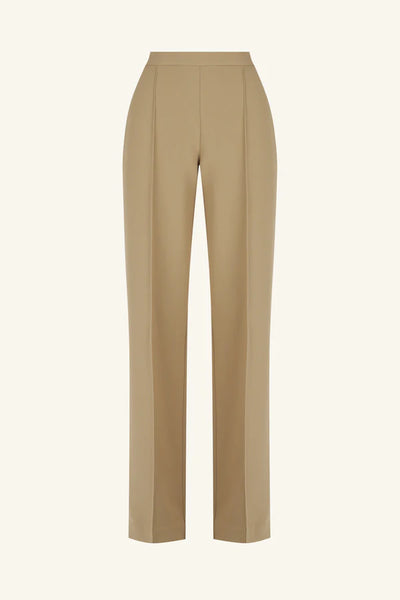 Irena Straight Leg Pintuck Pant - Oak