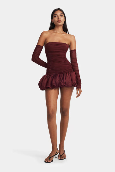 TAGLIONI DRESS CABERNET