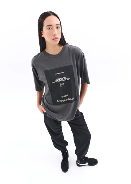 FULL OUT TEE IN DARK SHADOW