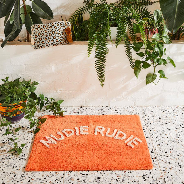 TULA NUDIE BATH MAT - TANGERINE