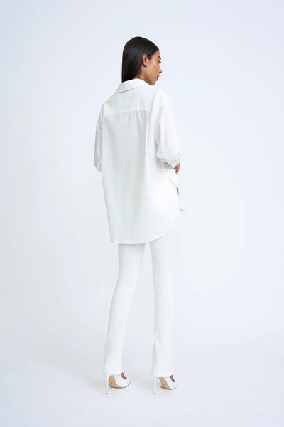 TWIST SPLIT SKINNY JEAN - WHITE