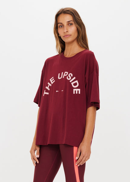 LAURA TEE IN SANGRIA