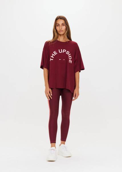 LAURA TEE IN SANGRIA