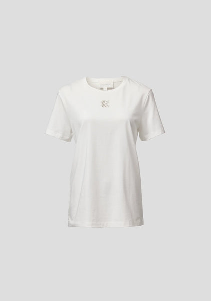V&W Cut Out Tee- Ivory