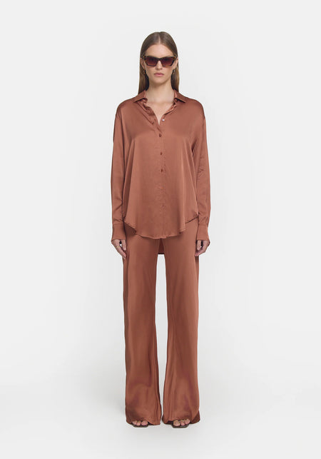 BIAS CUT PANTS ALABASTER