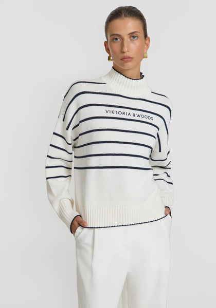 Remedy Knit Ivory/Eclipse