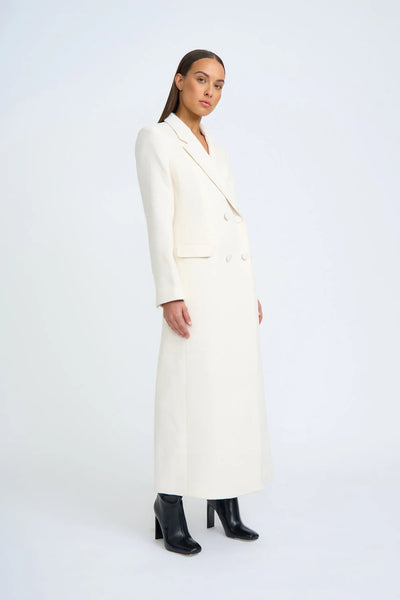 WINONA LONG LINE COAT - IVORY