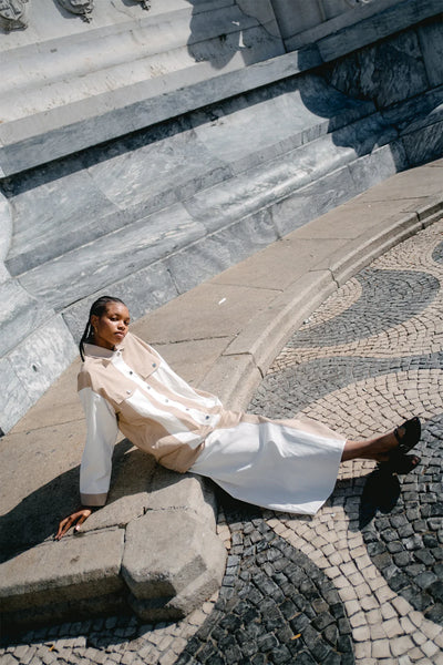 Quinn Maxi Skirt in Cream