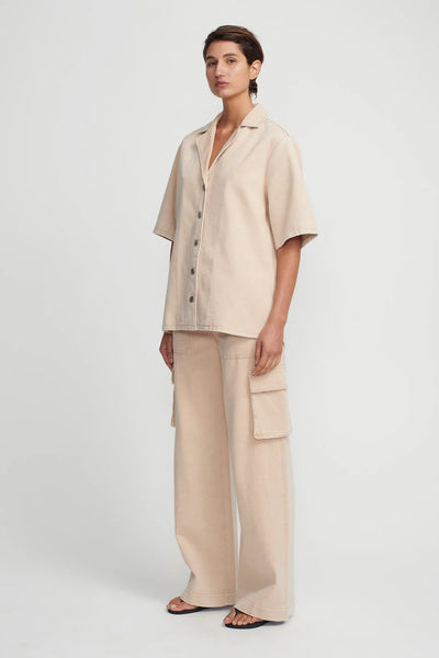 XANDER DENIM SHIRT SAND