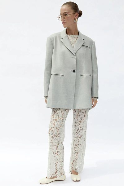 Zanzi Lace Pants in Grey