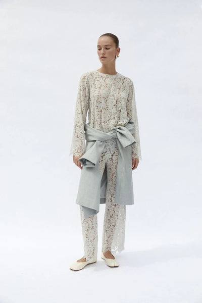 Zanzi Lace Pants in Grey