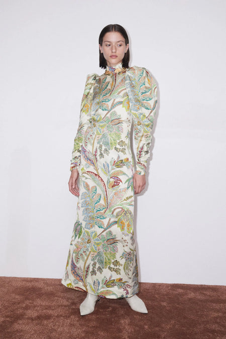 BIAS CUT PANTS ALABASTER