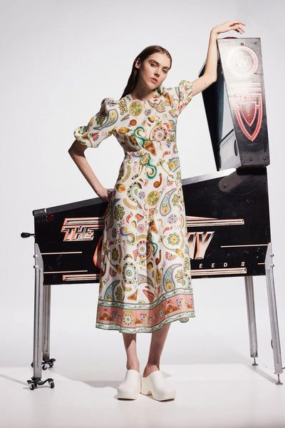 ARCADE MIDI DRESS