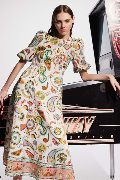 ARCADE MIDI DRESS