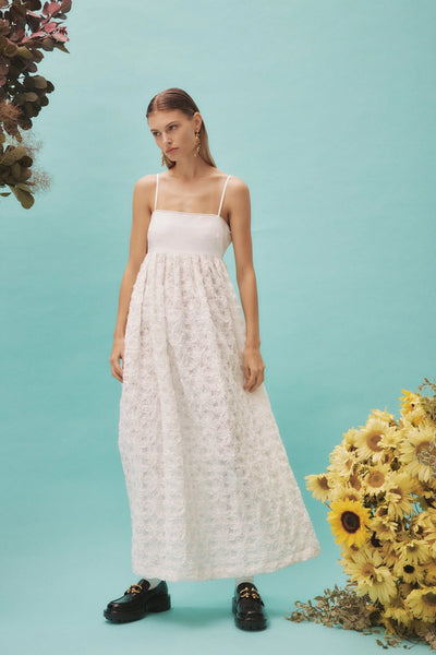IGGY EMBROIDERED MIDI DRESS
