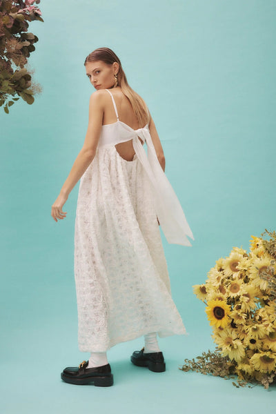 IGGY EMBROIDERED MIDI DRESS