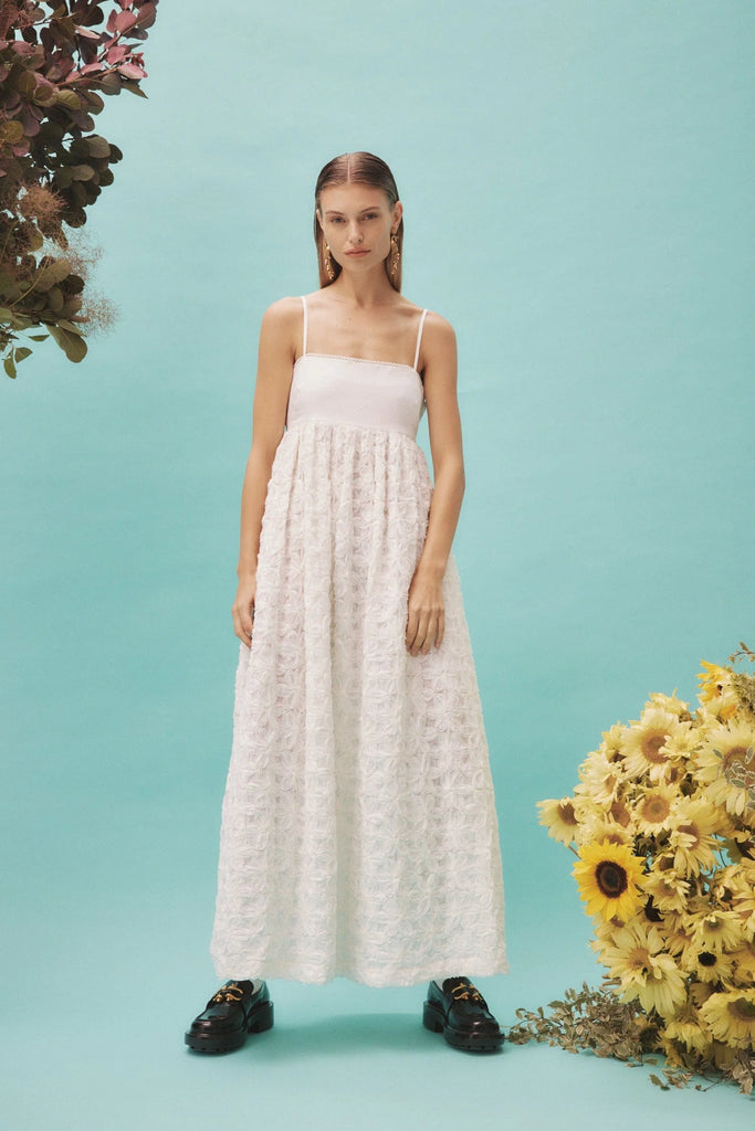 IGGY EMBROIDERED MIDI DRESS