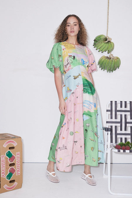 BIAS CUT PANTS ALABASTER