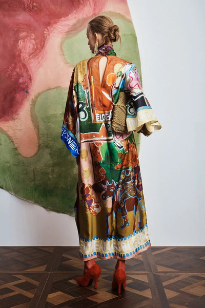 Mlak Silk Midi Dress