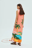 PARADISO SILK MIDI DRESS