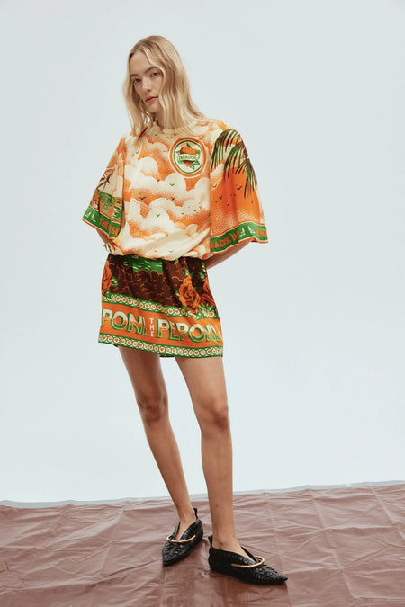 PARADISO SILK MIDI DRESS