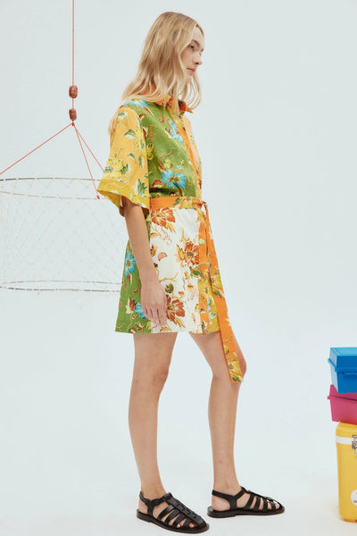 HOTEL LAMU SPLICED MINI DRESS