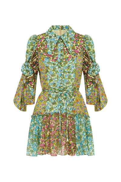 MIRABELLA SPLICED MINI DRESS