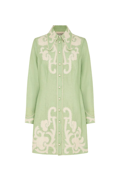 RUBY APPLIQUE MINI DRESS