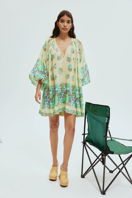 PARADISO SILK MIDI DRESS