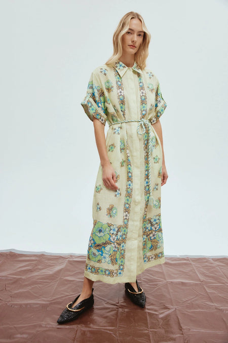 PARADISO SILK MIDI DRESS