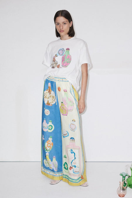 BIAS CUT PANTS ALABASTER