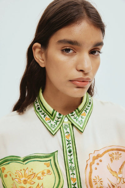 PORCELAIN SILK SHIRT