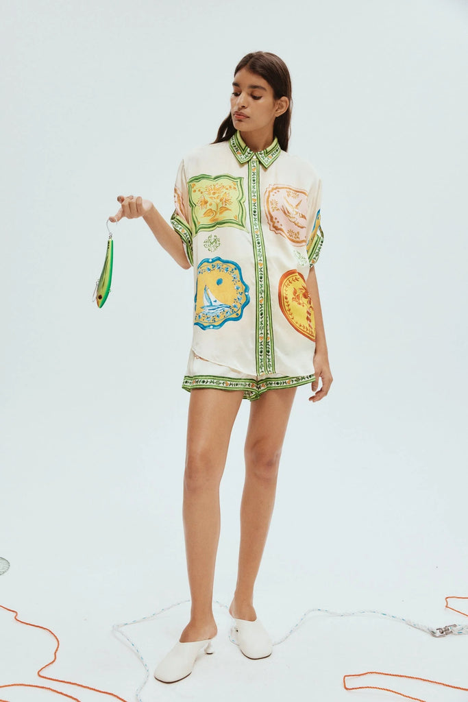 PORCELAIN SILK SHIRT