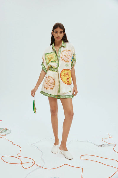 PORCELAIN SILK SHIRT