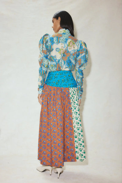 SKYE PATCHWORK BLOUSE